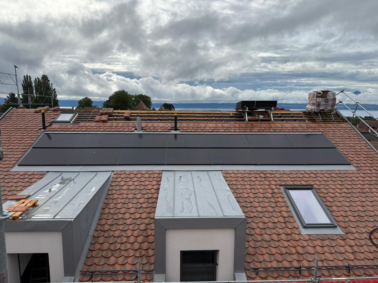 Installation photovoltaïque réalisée à Denens